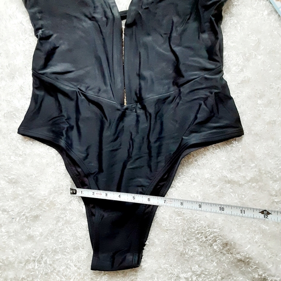 Black one piece sexy Swimsuit JOJO Lemon XXl - Picture 7 of 8